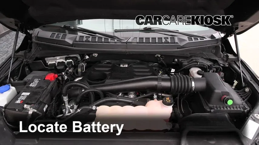 2018 Ford F-150 XLT 3.0L V6 Turbo Diesel Crew Cab Pickup Battery